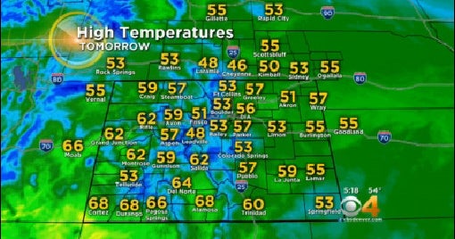 Colder With Rain For The Weekend CBS Colorado