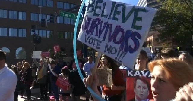 101 people arrested in Brett Kavanaugh protests, police say - CBS News