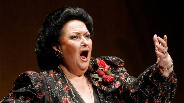 FILE PHOTO: Spanish soprano Montserrat Caballe performs during a concert in Santander 