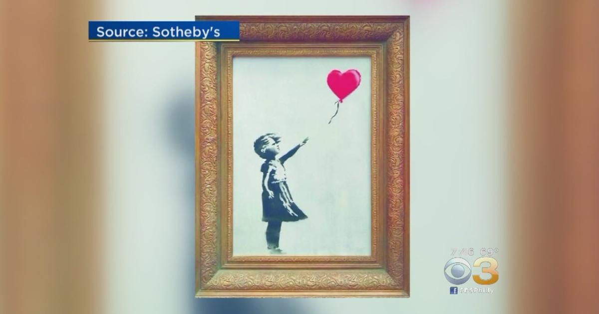 Banksy Photo Self Destructs After Being Sold At Auction - CBS Philadelphia