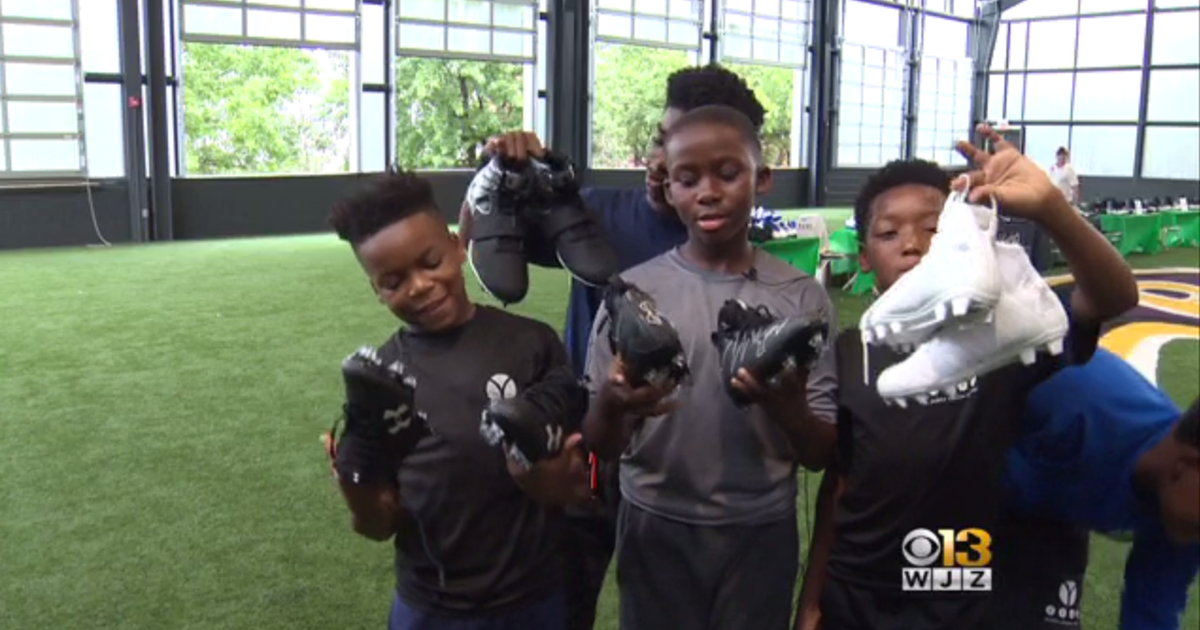 Ravens Work With Local Nonprofit To Donate New Cleats To Students CBS