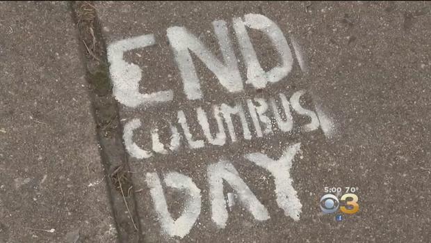 columbus day vandalism 
