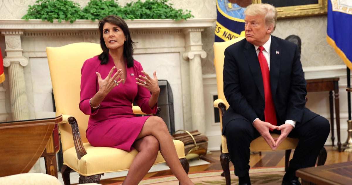 Nikki Haley Resigns: Announcement Made With President Trump In Oval ...