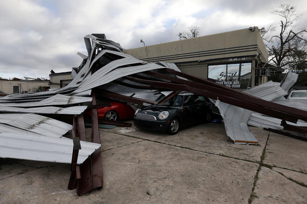 Buildings damaged by Hurricane Michael are seen in Panama City 