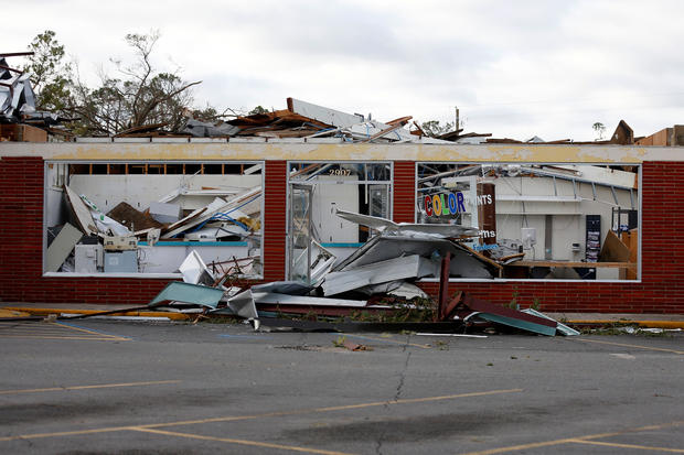Buildings damaged by Hurricane Michael are seen in Panama City 