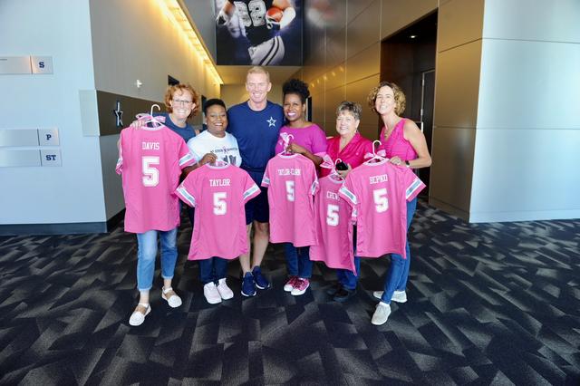 Dallas Cowboys Football Team Breast Cancer Awareness 3x5 Flag cheerleaders  komen