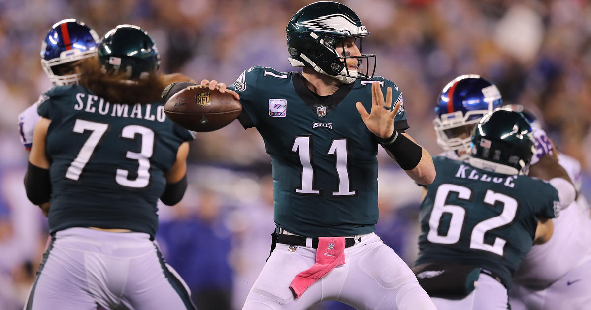 Carson Wentz has stress fracture in back; no surgery needed for