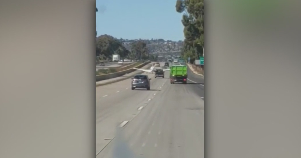 Plane Makes Emergency Landing On Freeway In El Cajon CBS Los Angeles