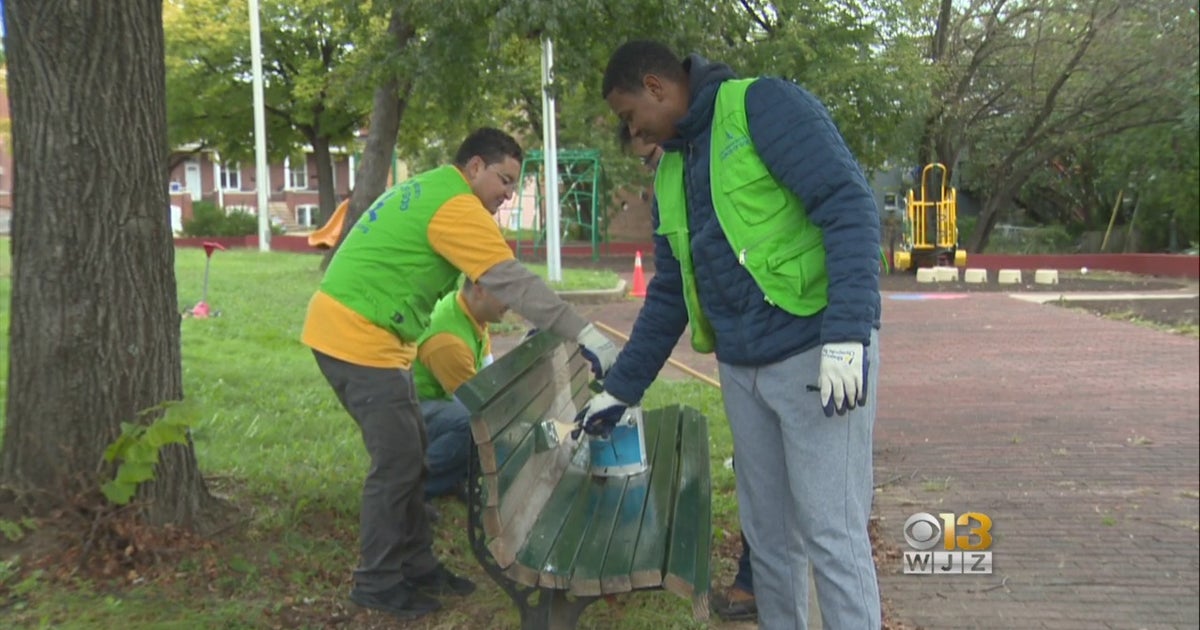 Volunteers Clean Up Baltimore Park, Hoping To Reduce Crime CBS Baltimore