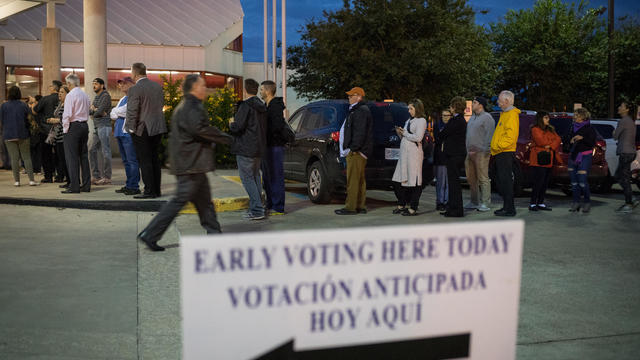 Texas Voters Go To The Polls As Early Voting Begins In Lone Star State 