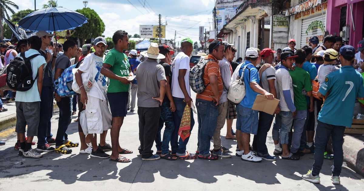 Migrant caravan of 7,200 people believed to be largest on record - CBS News