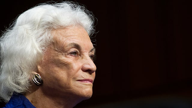 Former US Supreme Court Justice Sandra Day O'Connor 