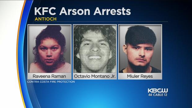 Antioch KFC arson arrests 