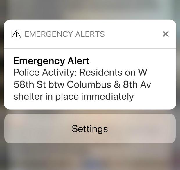 OEM shelter in place alert 