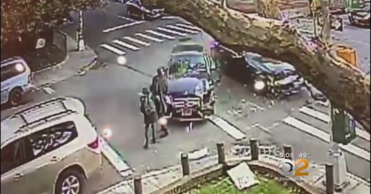 Caught On Camera: Brooklyn Boy, Father Hit By Car After Collision In ...
