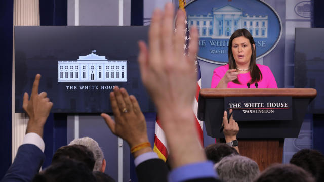 Press Secretary Sarah Sanders Holds Briefing At The White House 