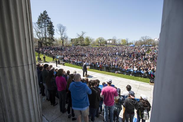 Bernie Sanders Holds Campaign Rally In Providence, Rhode Island 