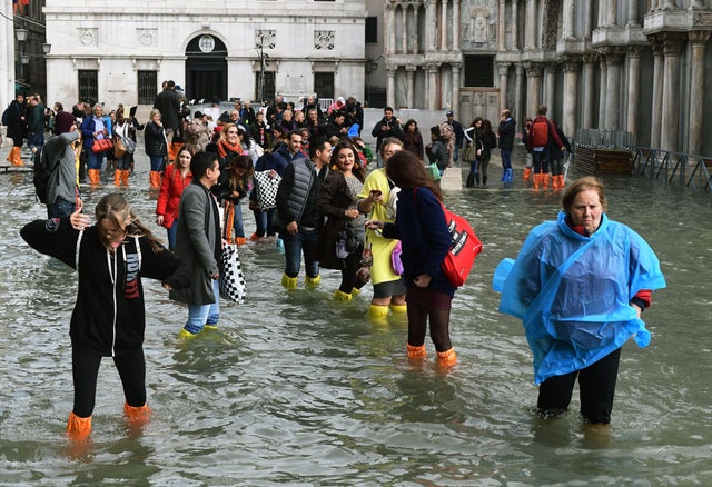 Venice high water flooding 