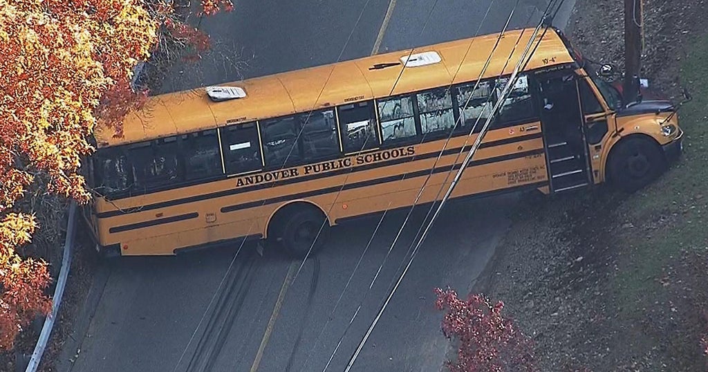 Andover School Bus Involved In Crash With 38 Students On Board - CBS Boston