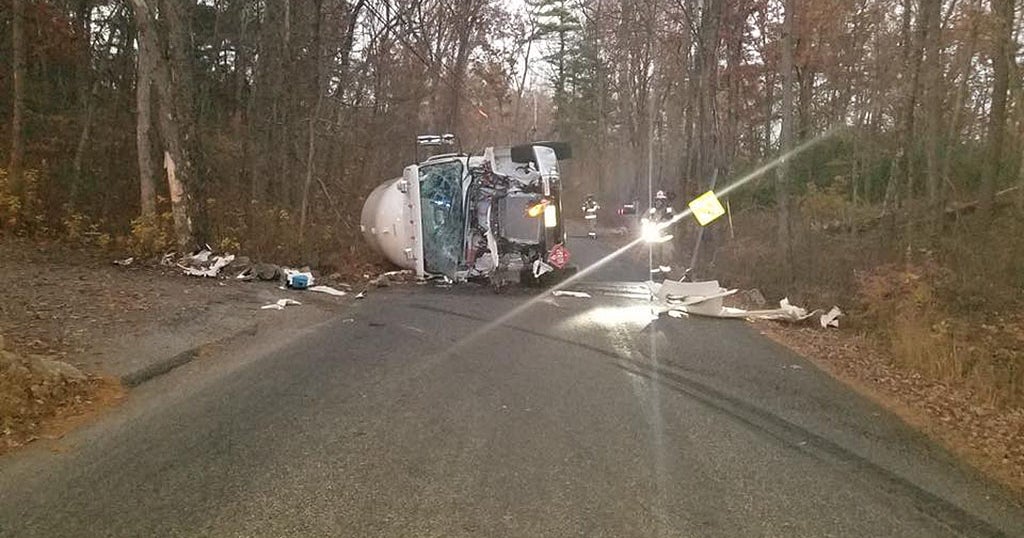 Propane Truck Crash Shuts Down Hopkinton Street For More Than A Day