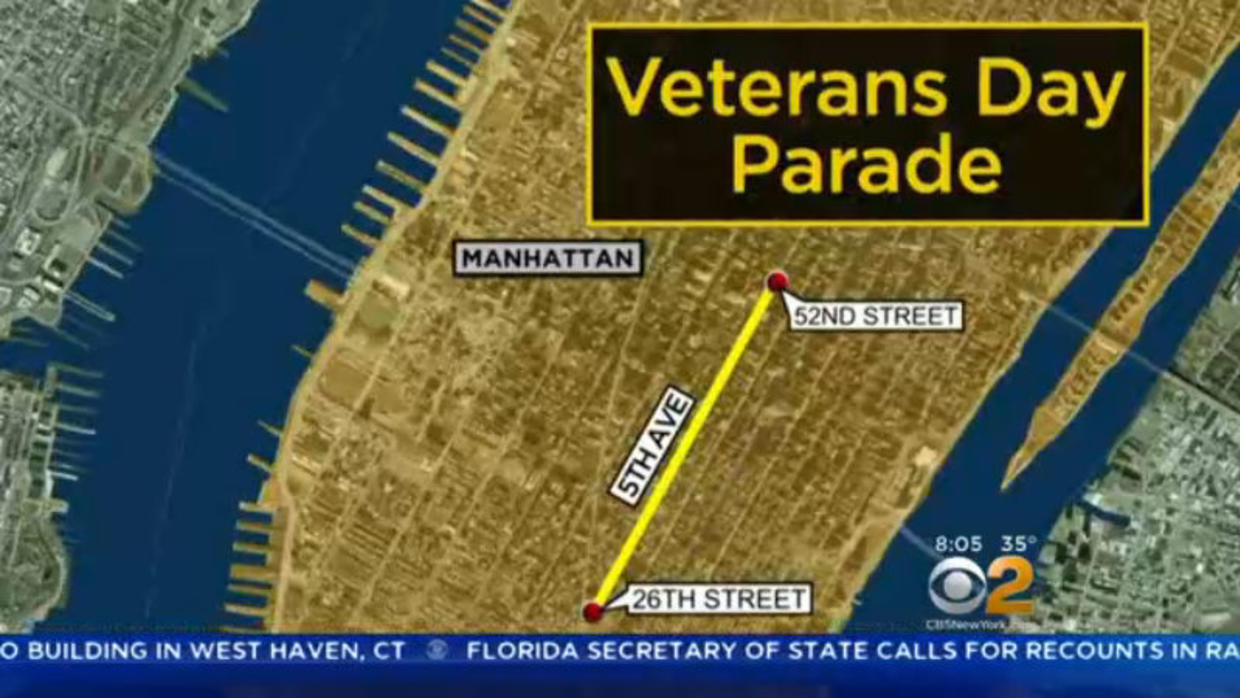 Americans Line Fifth Avenue For Annual Veterans Day Parade CBS New York