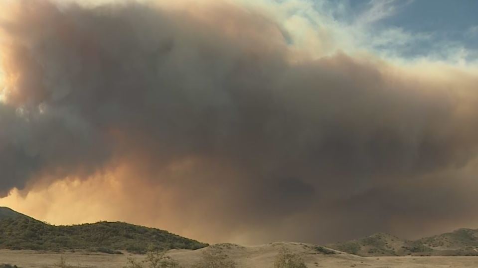 Woolsey Fire flare-up 