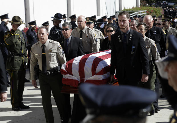 California Bar Shooting Hero's Funeral 