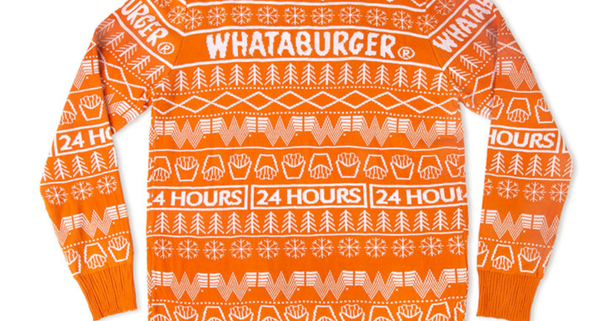 Fast Food Fashion Whataburger Christmas Sweater Sells Out CBS Texas