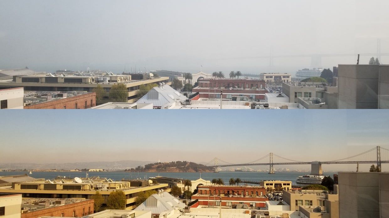 Camp Fire Smoke Collage 
