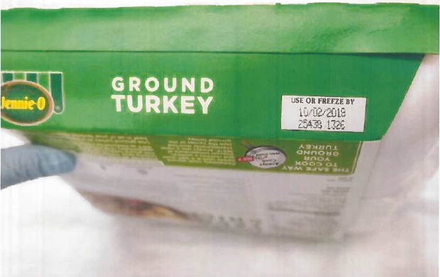 Recalled Turkey label (USDA) 
