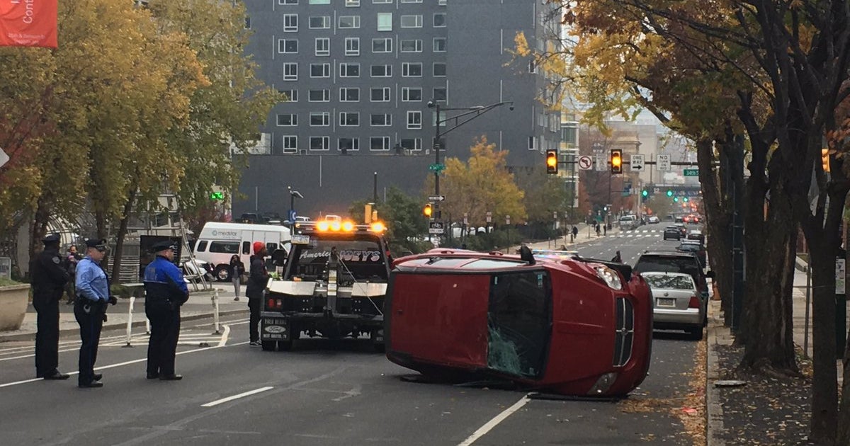 Man Injured Following Crash On Chestnut Street In University City - CBS ...