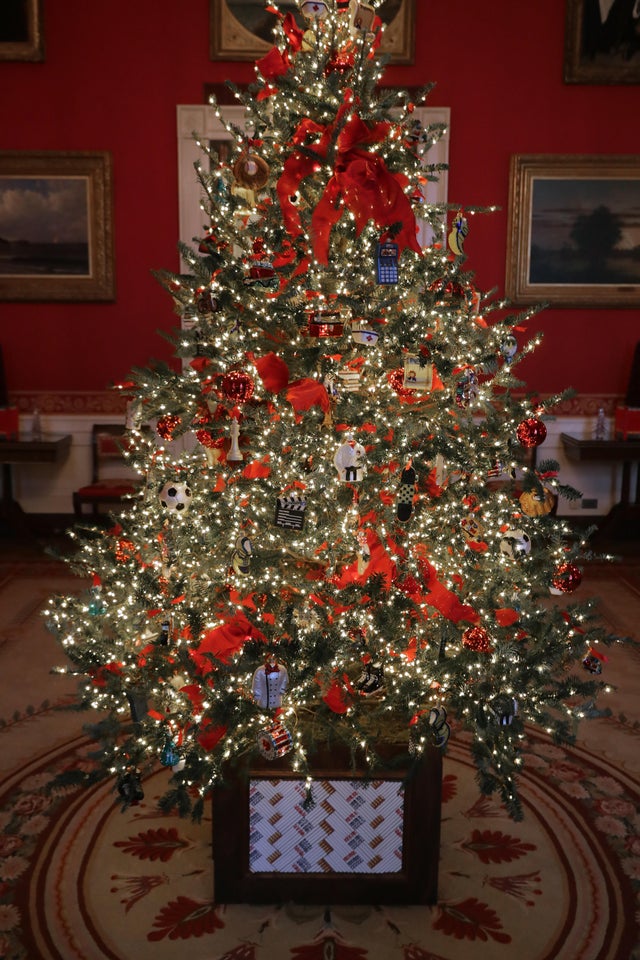 Holiday Decorations On Display At The White House 