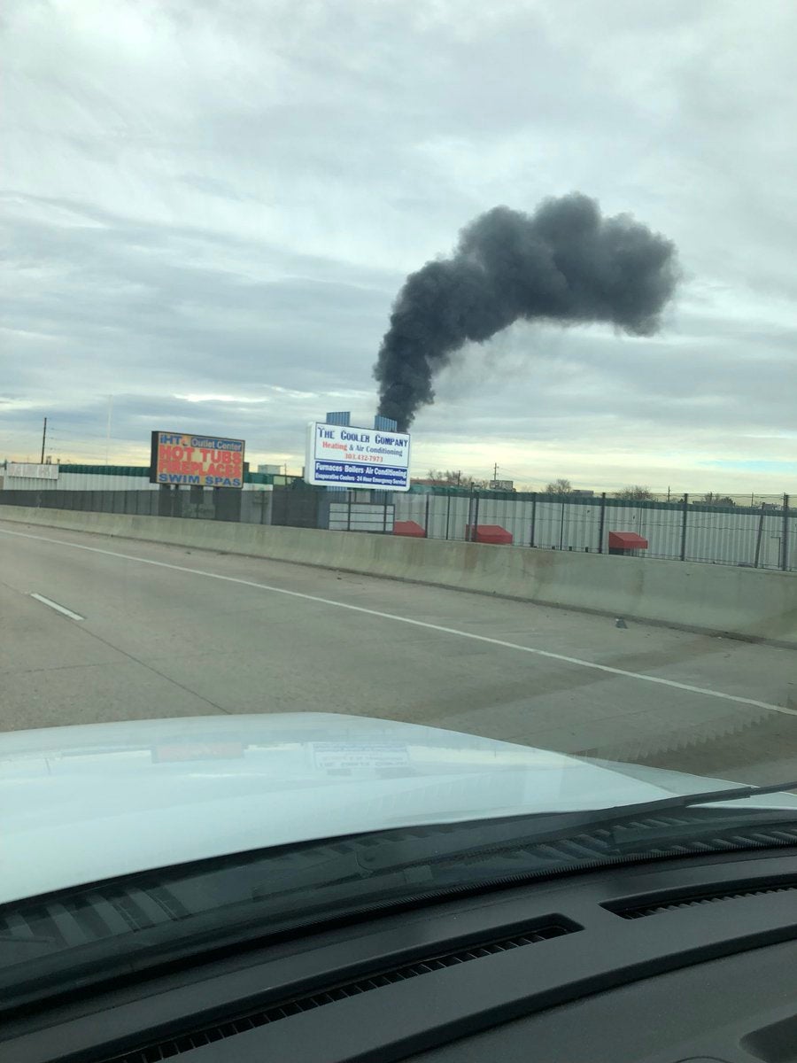 Recycling Plant Fire Sends Thick Black Smoke Over North Denver - CBS ...