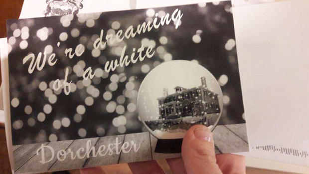 white dorchester card 