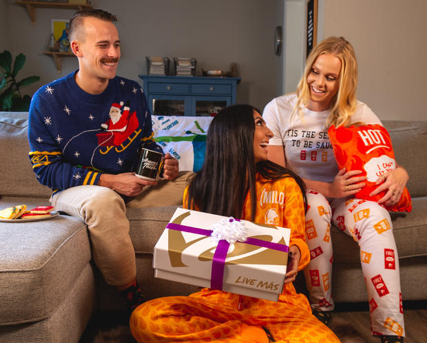Taco Bell Shop Holiday Collection - Holiday Sweater_Mild Onesie_Lounge Pants 