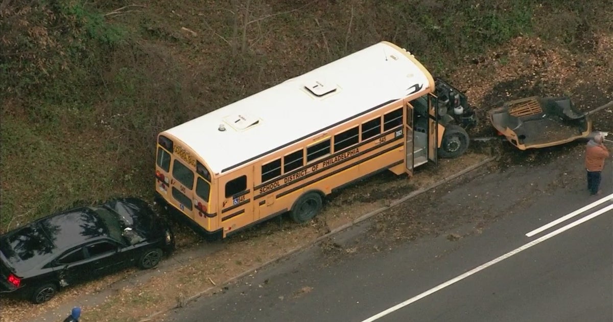 School Bus Accident On Roosevelt Boulevard - CBS Philadelphia