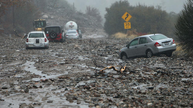 Rain Comes To The Inland Area Bringing Flooding And Mudslides 