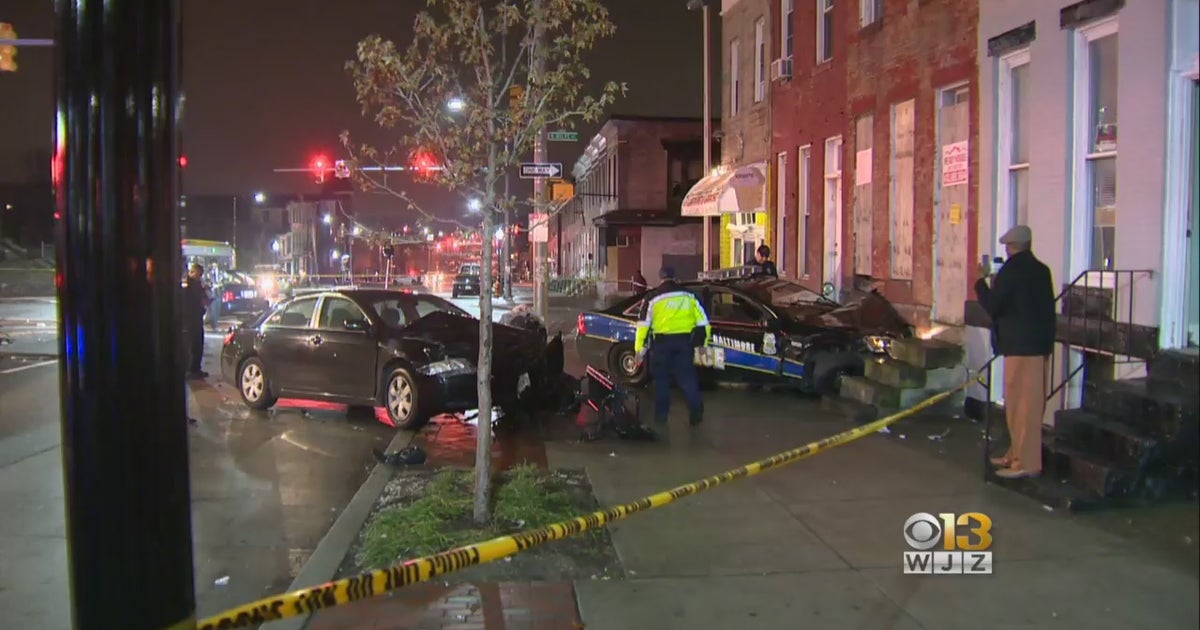 Baltimore Officer Hospitalized After Police Vehicle Involved In Crash ...