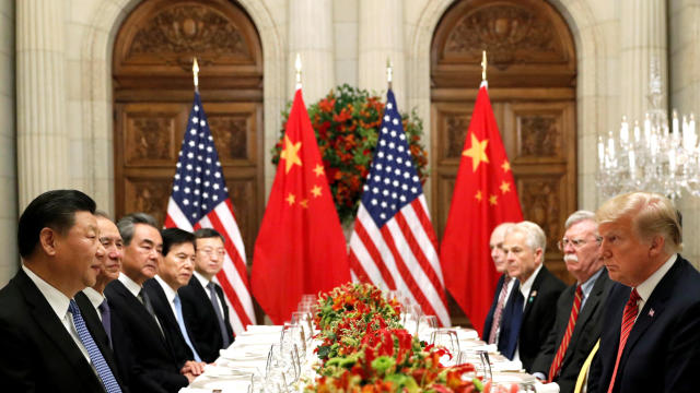 FILE PHOTO: U.S. President Donald Trump and Chinese President Xi Jinping meet after the G20 in Buenos Aires 