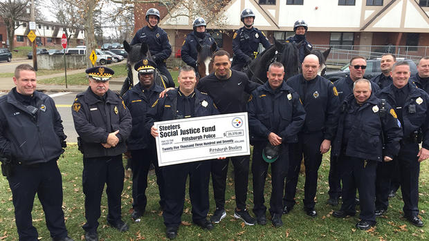 Pouncey Donated To Police For community Relations Trailer 