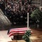 Former U.S. President George W. Bush delivers eulogy at state funeral for his father former U.S. President George H.W. Bush at Washington National Cathedral 