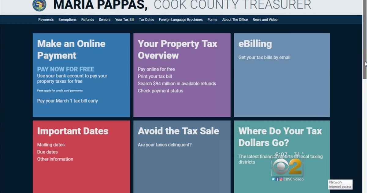 Cook County Tax Bills Posted Online Three Months Early CBS Chicago