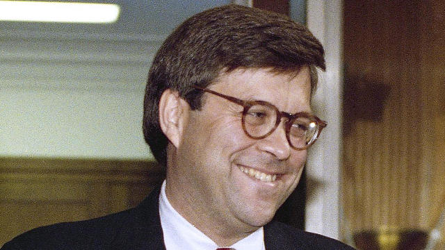 Then-Attorney General nominee William Barr smiles prior to his confirmation hearing before the Senate Judiciary Committee on Capitol Hill in Washington Nov. 12, 1991. 