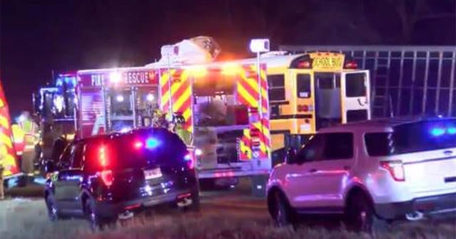 Bus carrying high school girls JV basketball team and semi hit head-on ...