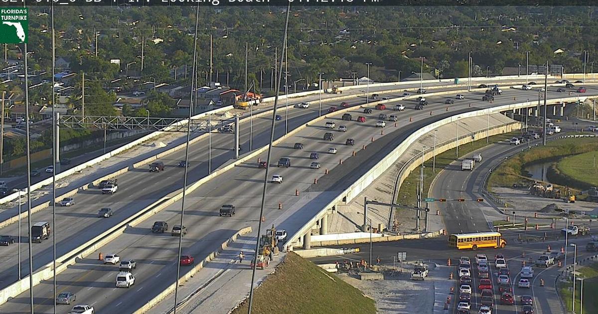 Florida Turnpike Southbound Exit Ramp At SW 152 Street/117 Avenue ...