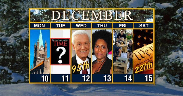 Calendar: Week of December 10