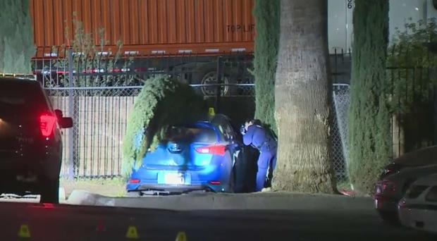 Person Found Shot To Death In Crashed Car Outside San Bernardino Motel 