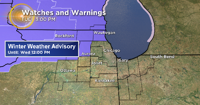 Winter Weather Advisory In Effect For Wednesday Morning - CBS Chicago