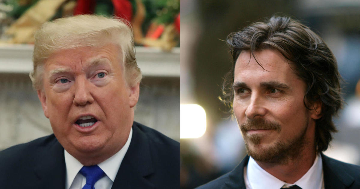 Christian Bale says Trump thought he was actually Bruce Wayne when they met  - CBS News