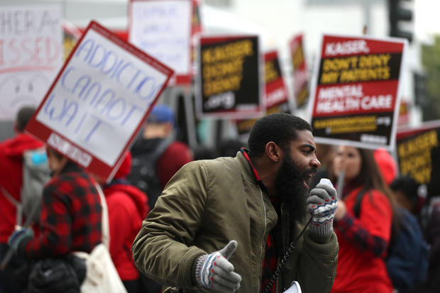 Thousands Of Mental Health Workers go On Strike  In CA To Protest Kaiser Permanente 